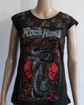 Metal Attack Merch Shop - Rock Hard Festival 2019 - Girlie Shirt Skull Spitze Langarm